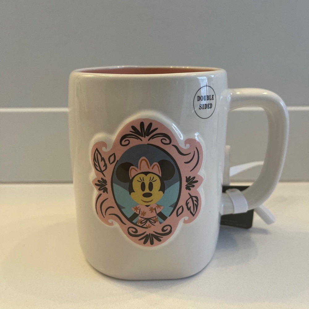 Disney Minnie Mouse Ceramic Mug - Pink and White Rae Dunn Halloween